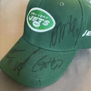 New York NY Jets Cap / Hat Signed by Devante Adams / Carter Warren and more